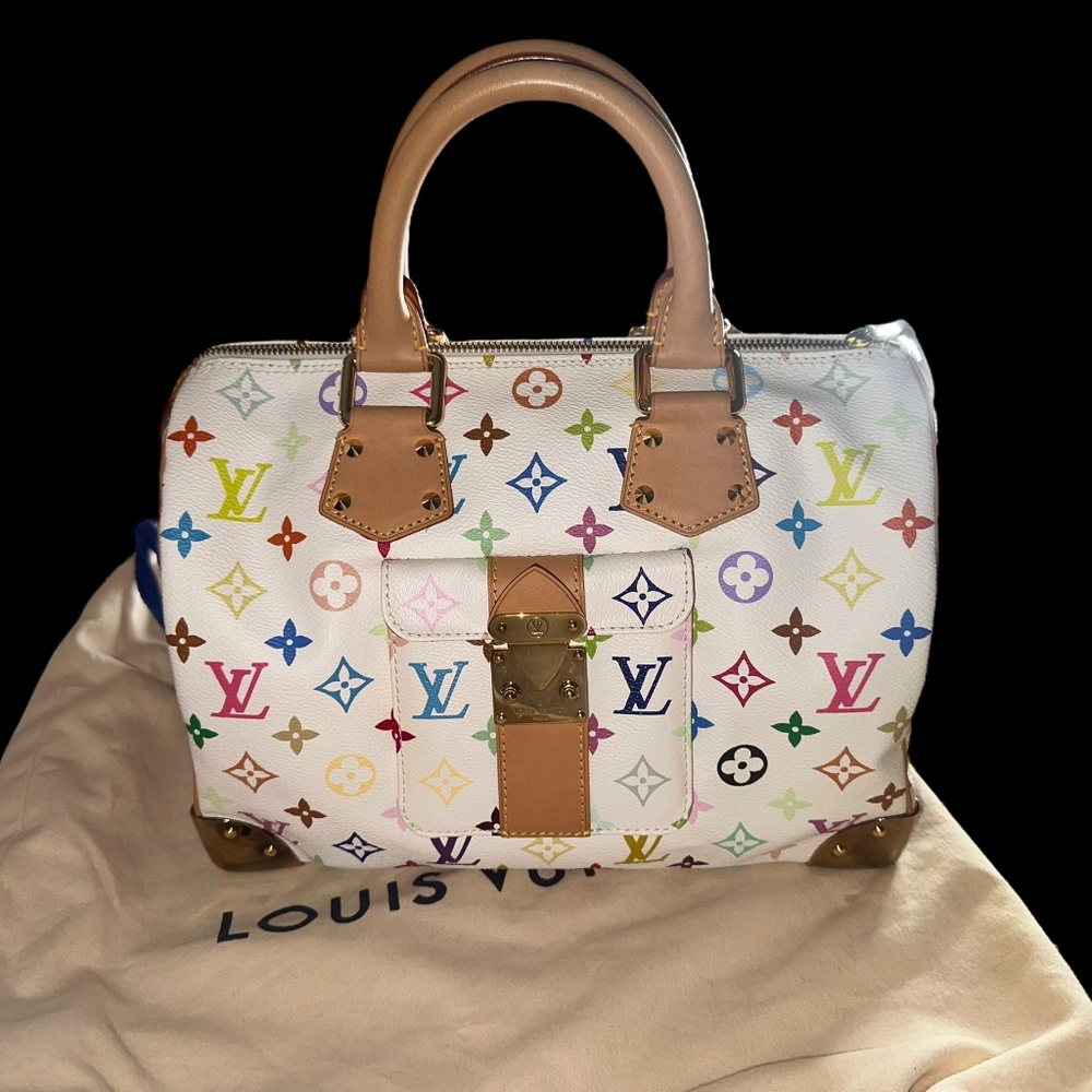 AUTHENTIC TAKASHI MURAKAMI x LOUIS VUITTON SPEEDY 30